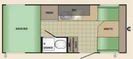 Starcraft Comet Mini 16QB floor plan