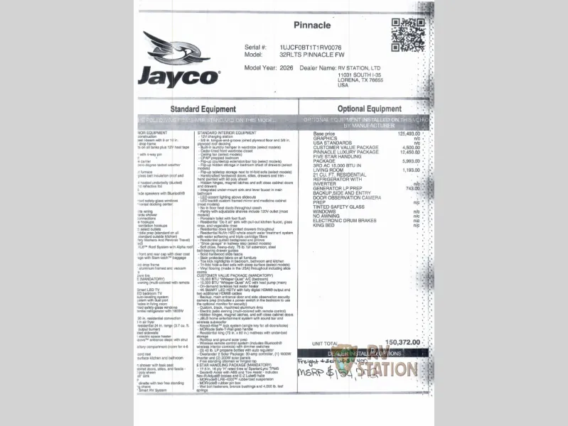 2026 Jayco Pinnacle 32RLTS - Photo 3