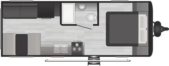 2022 Keystone Hideout 202RD - Floor plan