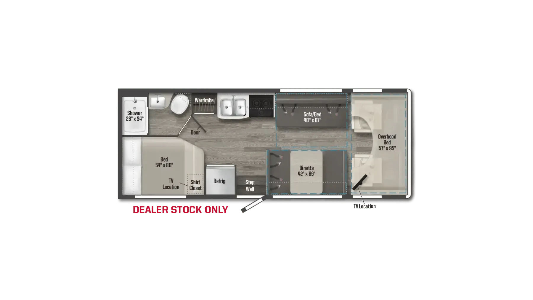 Winnebago Minnie Winnie 25B floor plan