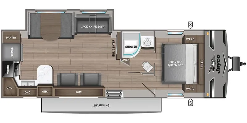 Jayco Jay Flight 280RKS floor plan