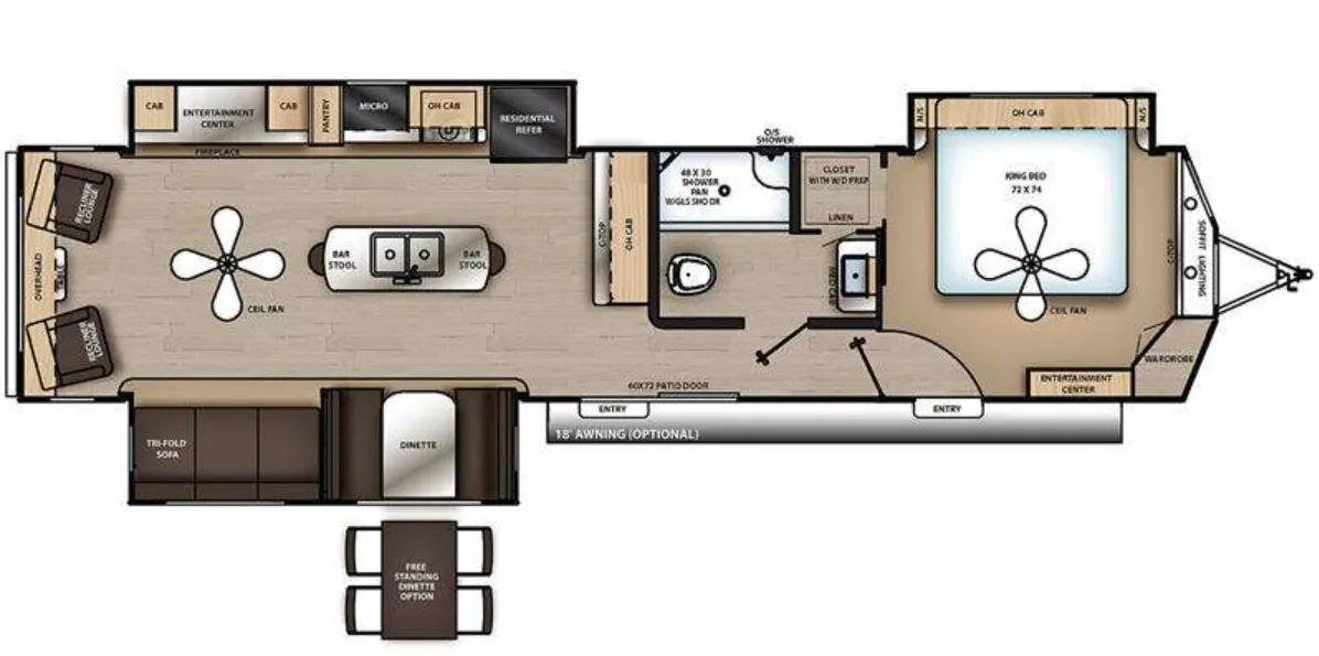 2023 Coachmen Catalina Destination 39RLTS - Floor plan