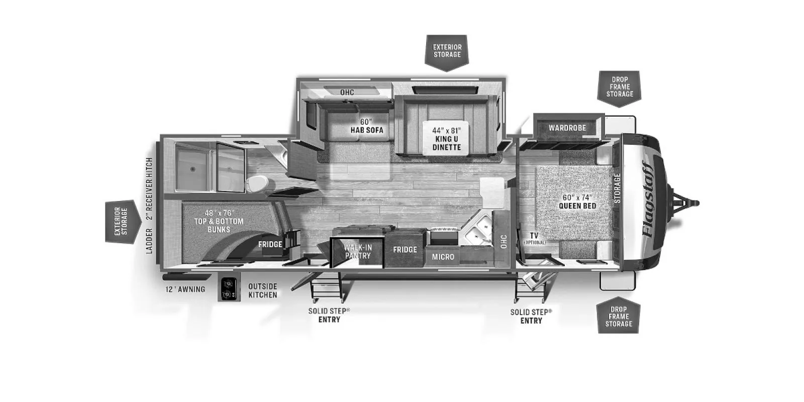 2022 Forest River Flagstaff Super Lite 27BHWS - Photo 3