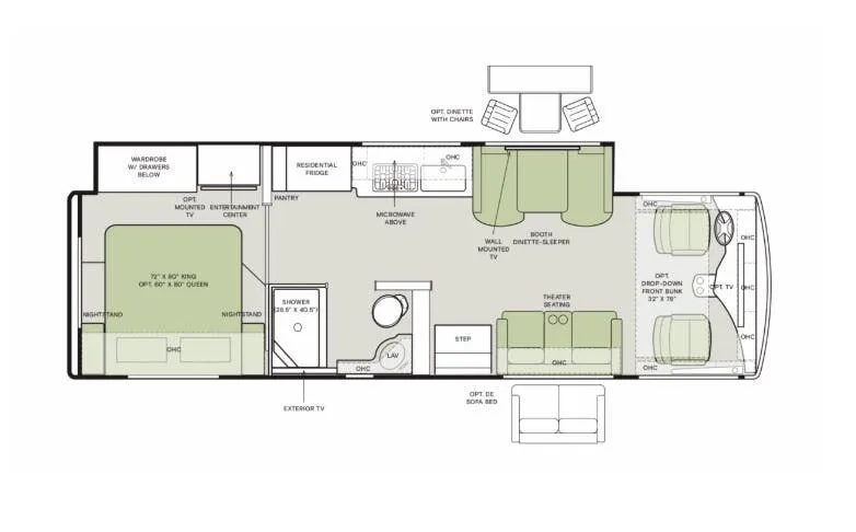 2026 Tiffin Open Road Allegro 29 NA - Floor plan
