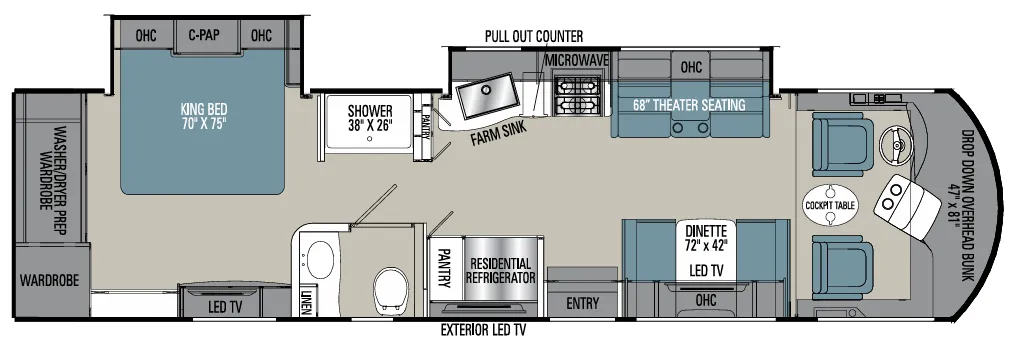 Coachmen Sportscoach SRS 339DS floor plan