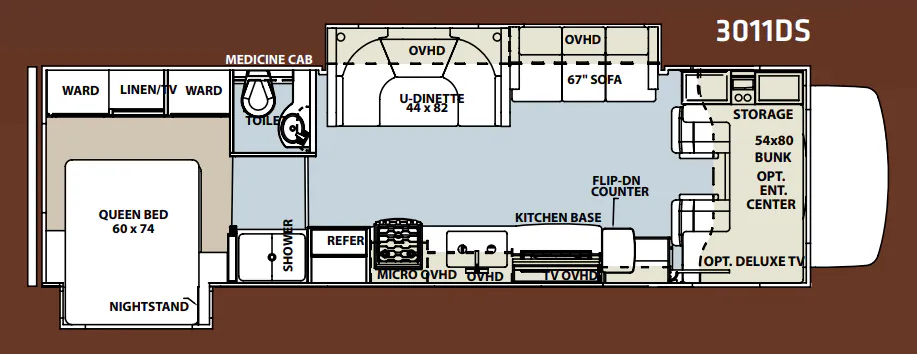 Forest River Forester 3011DS floor plan