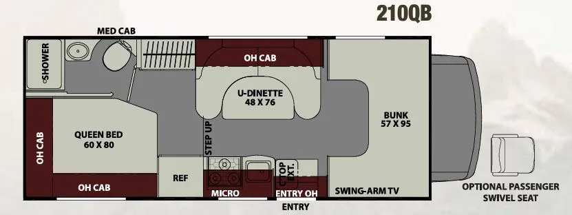 Coachmen Leprechaun 210QB floor plan