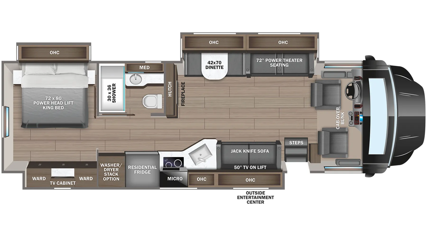 Jayco Seneca Prestige 37M floor plan