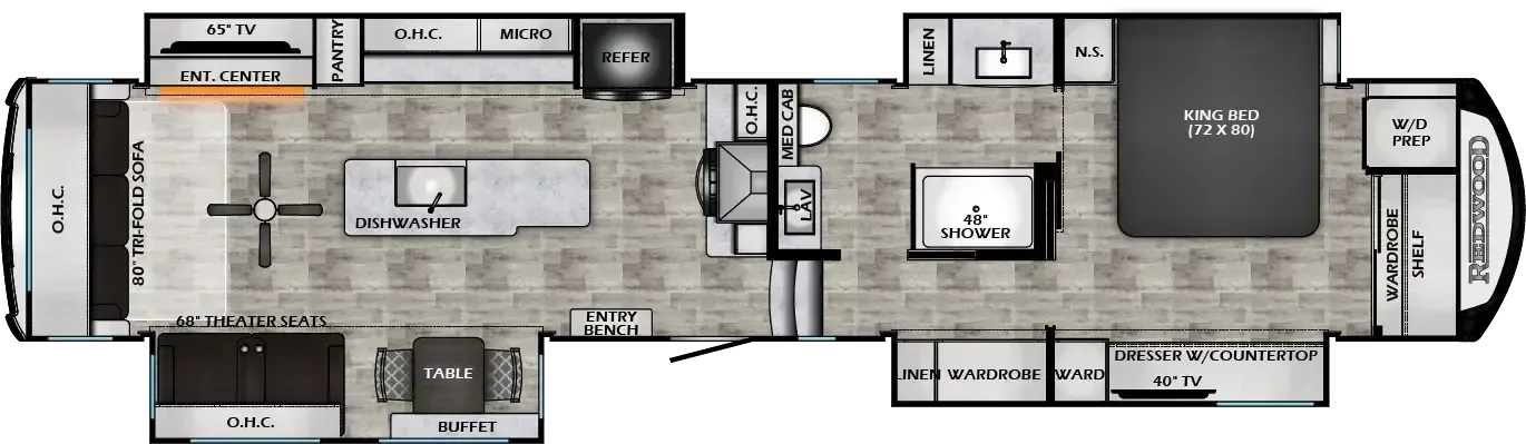 2027 Crossroads RV Redwood 412GK - Floor plan