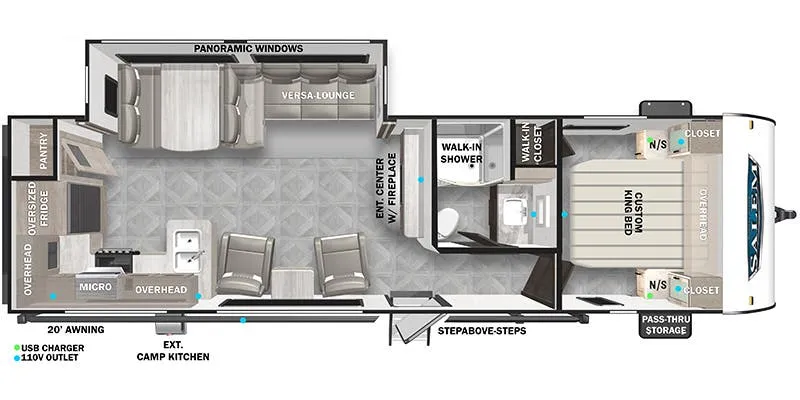 2023 Forest River Salem 27RK - Floor plan