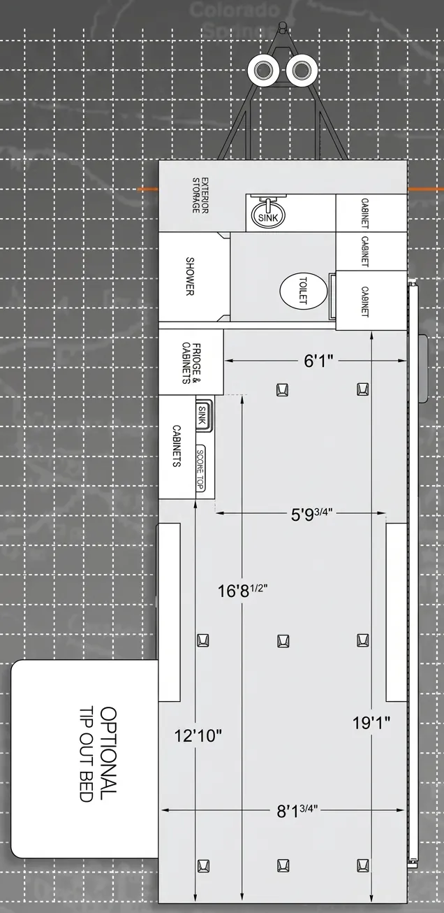 ATC Half Ton 8.5x24 floor plan