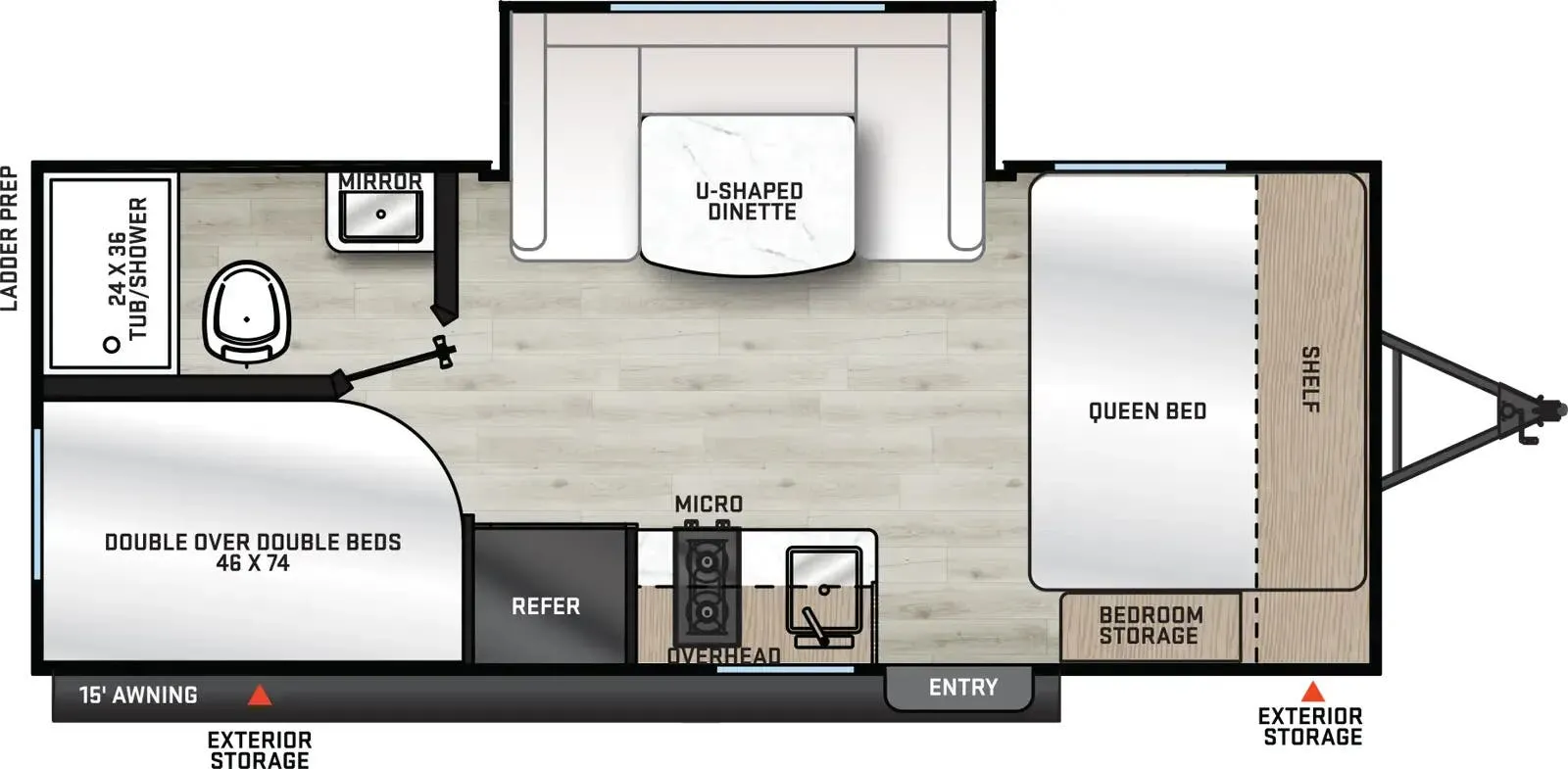 Coachmen Catalina Summit Series 7 184BHSX floor plan