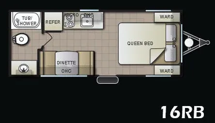 Pacific Coachworks Panther Mini 16RB floor plan