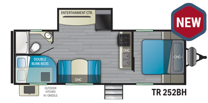 Heartland Trail Runner 252BH floor plan