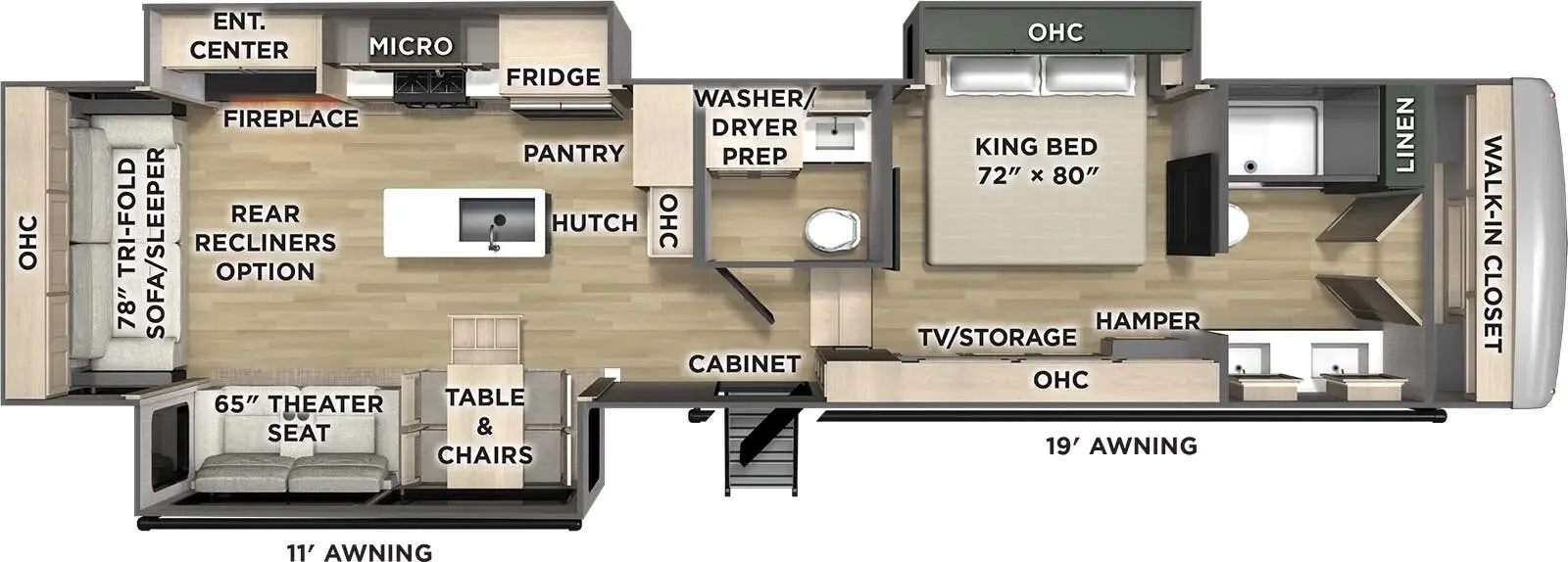 Forest River Columbus 383RLH floor plan