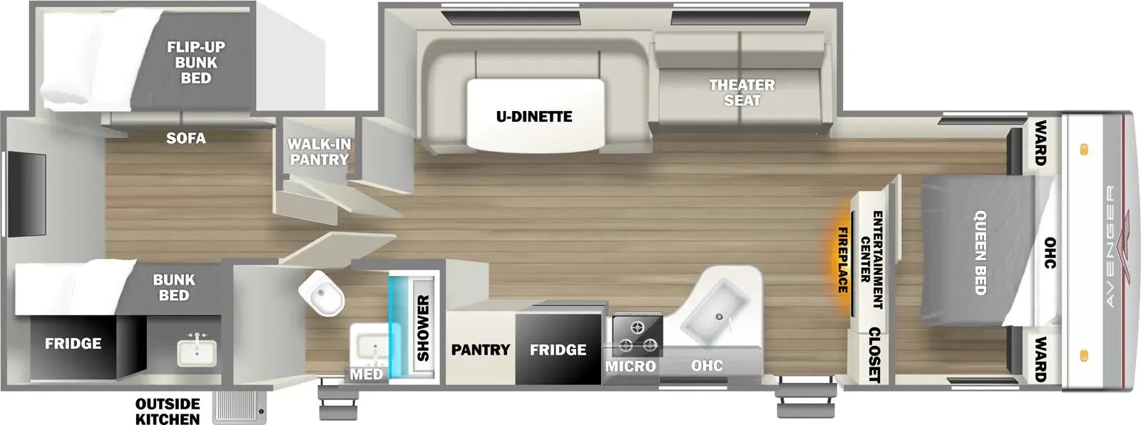 Prime Time Avenger 32BHS floor plan