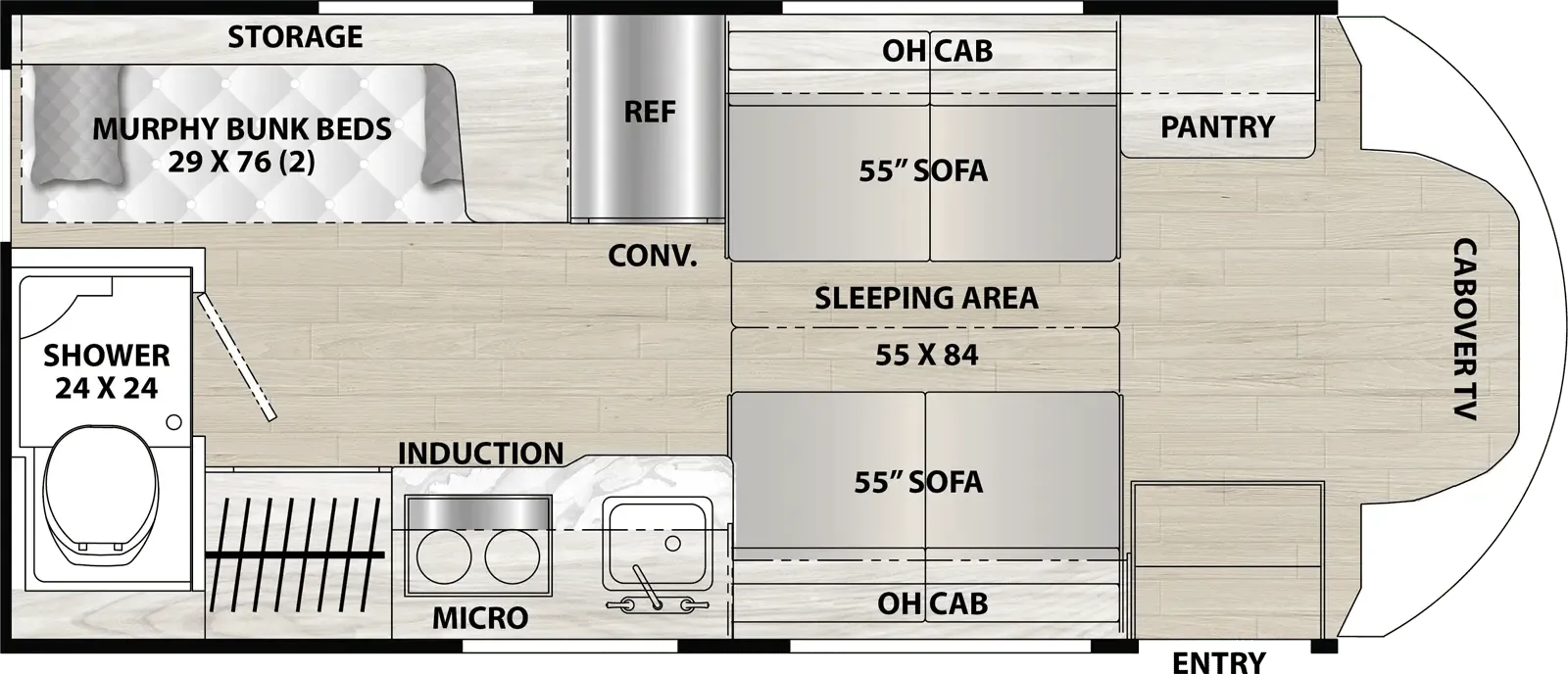 Coachmen Cross Trail 20BH floor plan