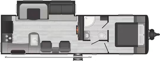 Keystone Hideout 28RKSWE floor plan