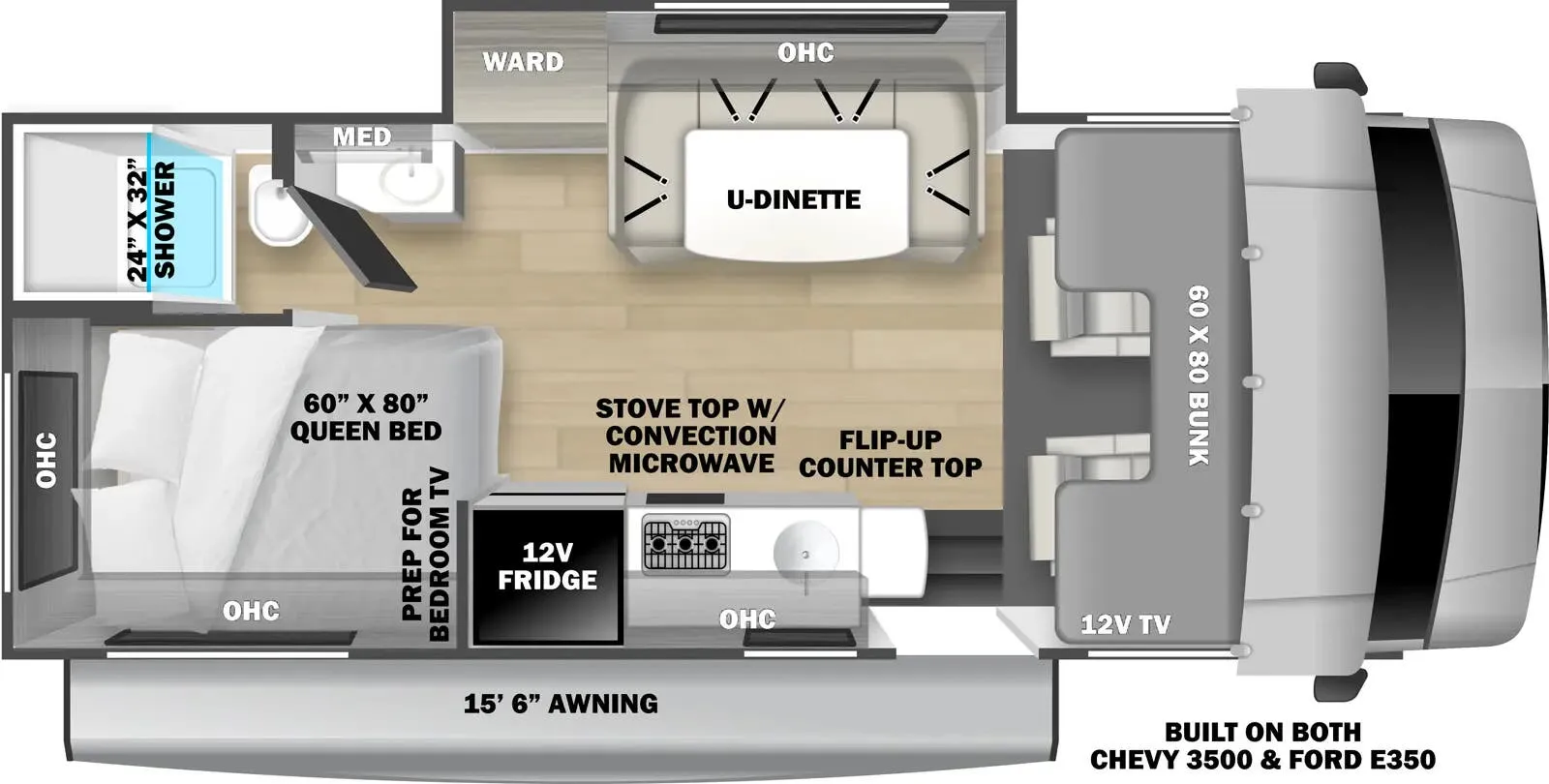 2025 Forest River Sunseeker LE 2150SLE - Floor plan
