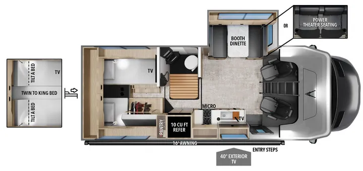 2026 Grand Design Lineage Series M 25TK floor plan