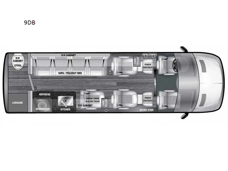 2024 OGV Luxury Coach V-Cruise 9DB - Floor plan