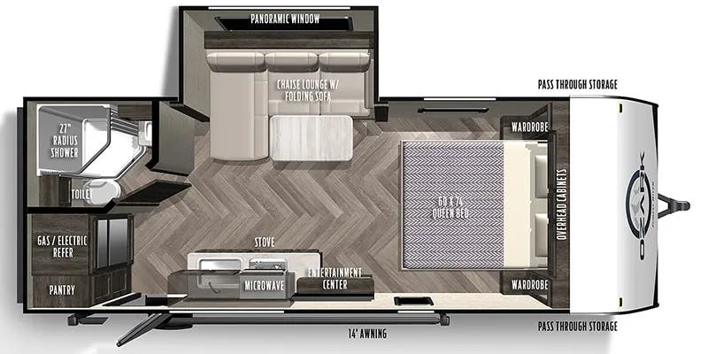 2020 Forest River Ozark 1800QS - Floor plan