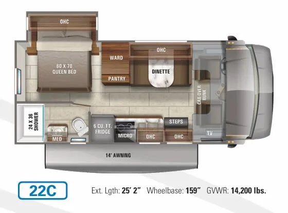 Jayco Redhawk SE 27N floor plan