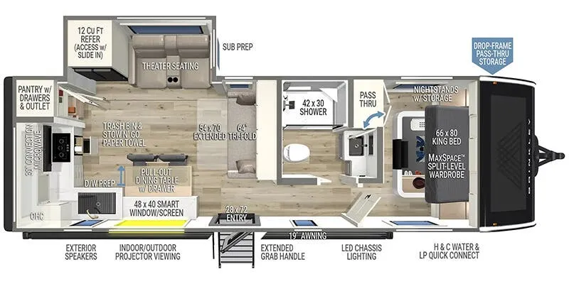 2026 Brinkley Rv Model I 275 floor plan