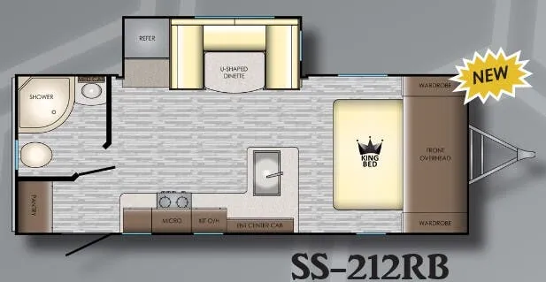 CrossRoads Sunset Trail Super Lite 212RB floor plan