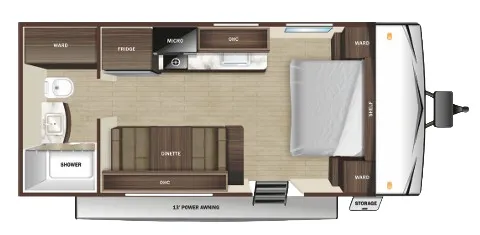 2024 Starcraft Autumn Ridge 182RB floor plan