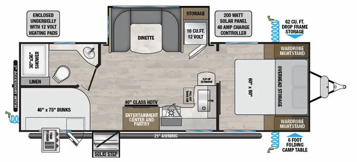 2024 Alliance RV Delta 251BH - Floor plan