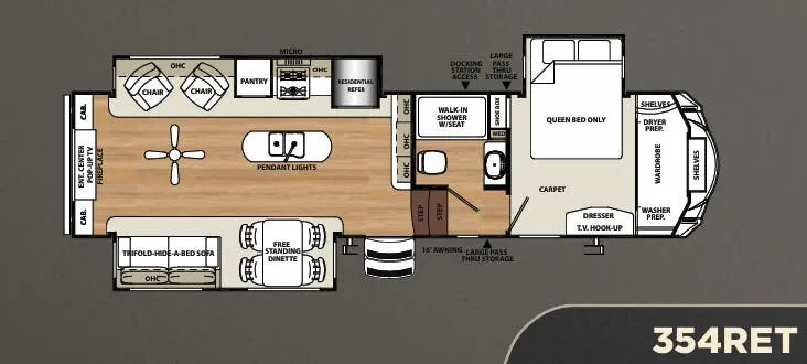 Forest River Sierra 354RET floor plan