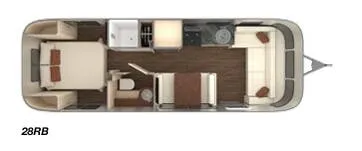 Airstream International Serenity 28RB floor plan
