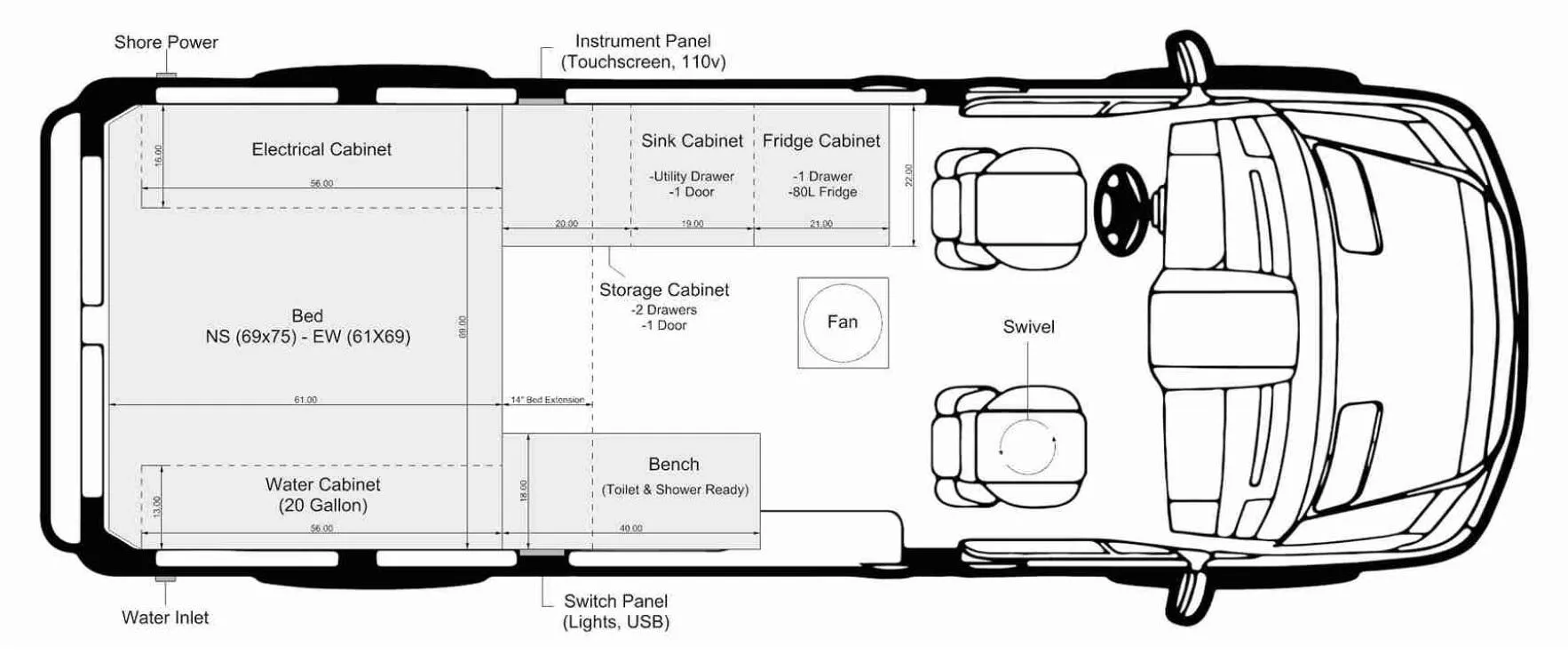 The Vansmith DUO BASE floor plan