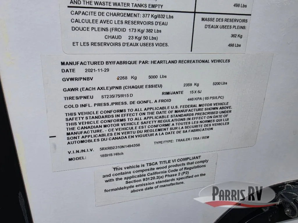 2022 Cruiser RV Hitch 18BHS - Photo 3