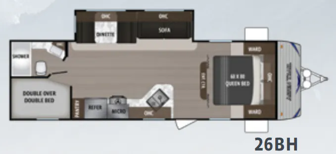 Dutchmen Aspen Trail LE 26BH floor plan