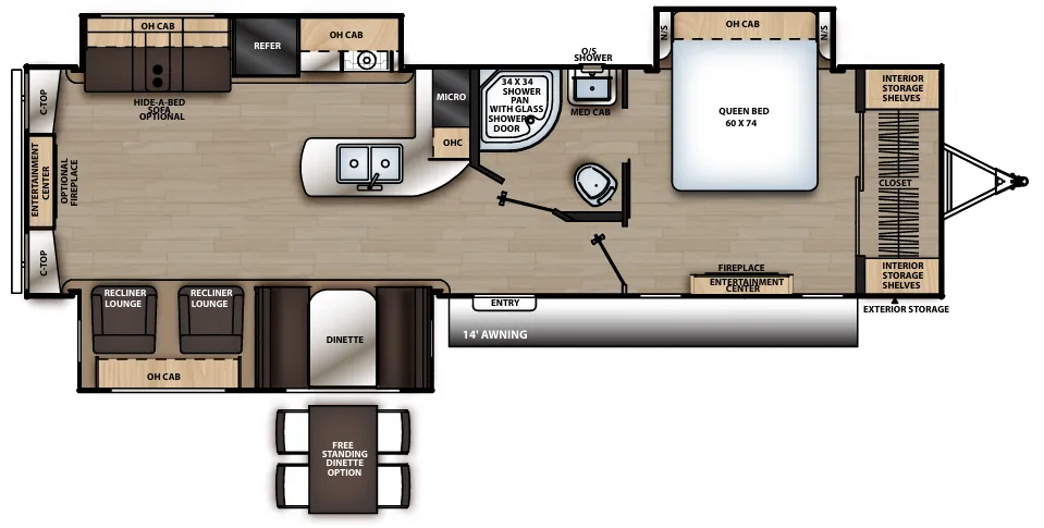 Coachmen Catalina Legacy Edition 333RETS floor plan