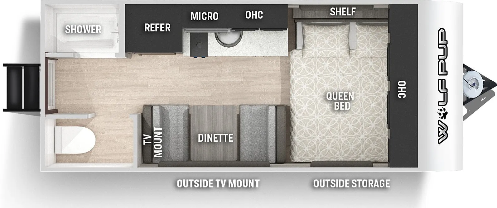 Forest River Cherokee Wolf Pup 14CC floor plan