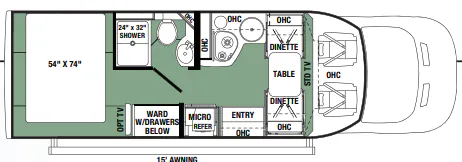Forest River Forester TS TS2381 floor plan