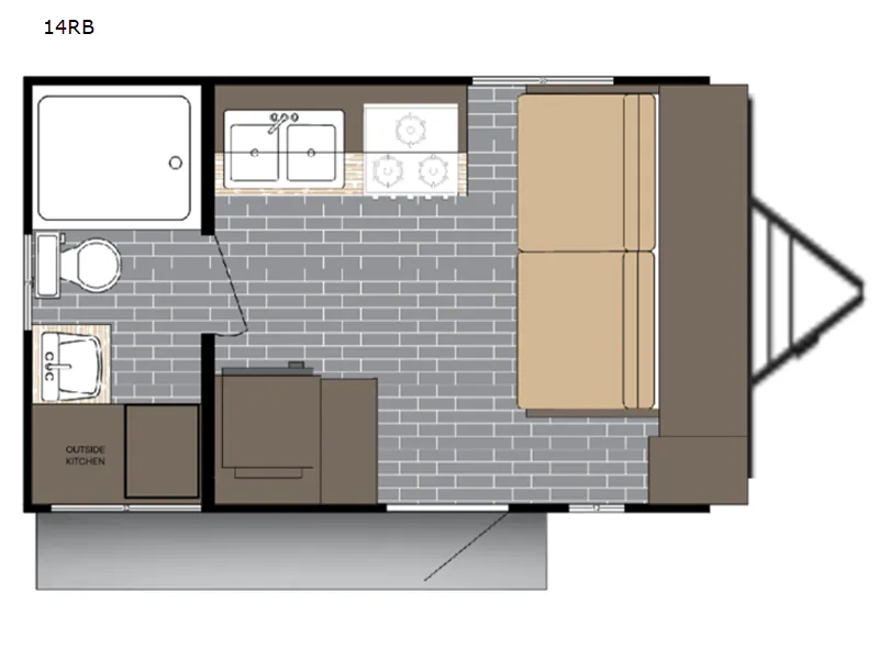2026 Sunset Park RV Sun Lite 14RB — Floor plan