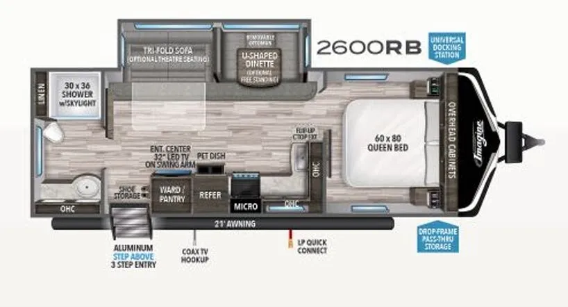 Grand Design Imagine 2600RB floor plan