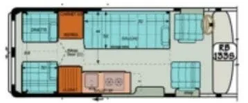 Sportsmobile Promaster 133S floor plan