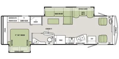 2015 Tiffin Open Road Allegro 32 SA - Floor plan