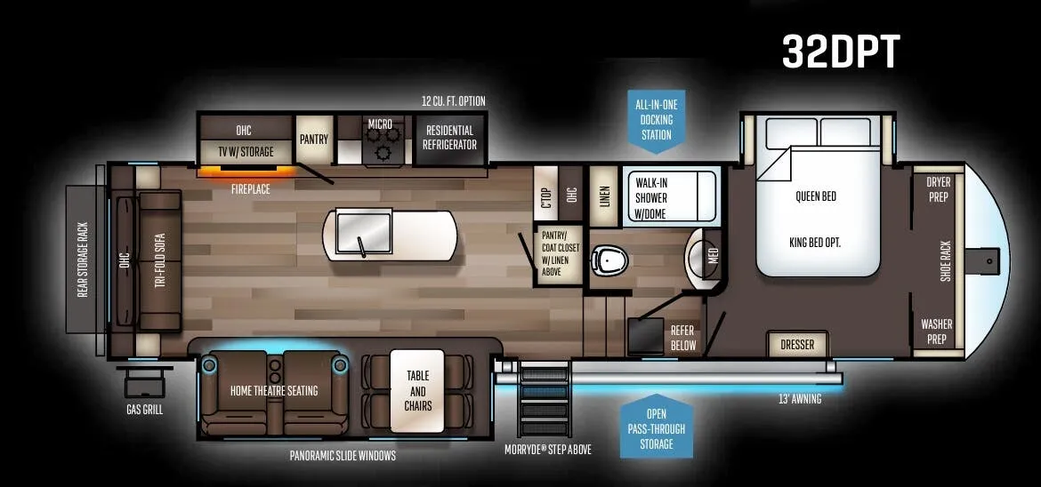 Forest River Sabre 32DPT floor plan