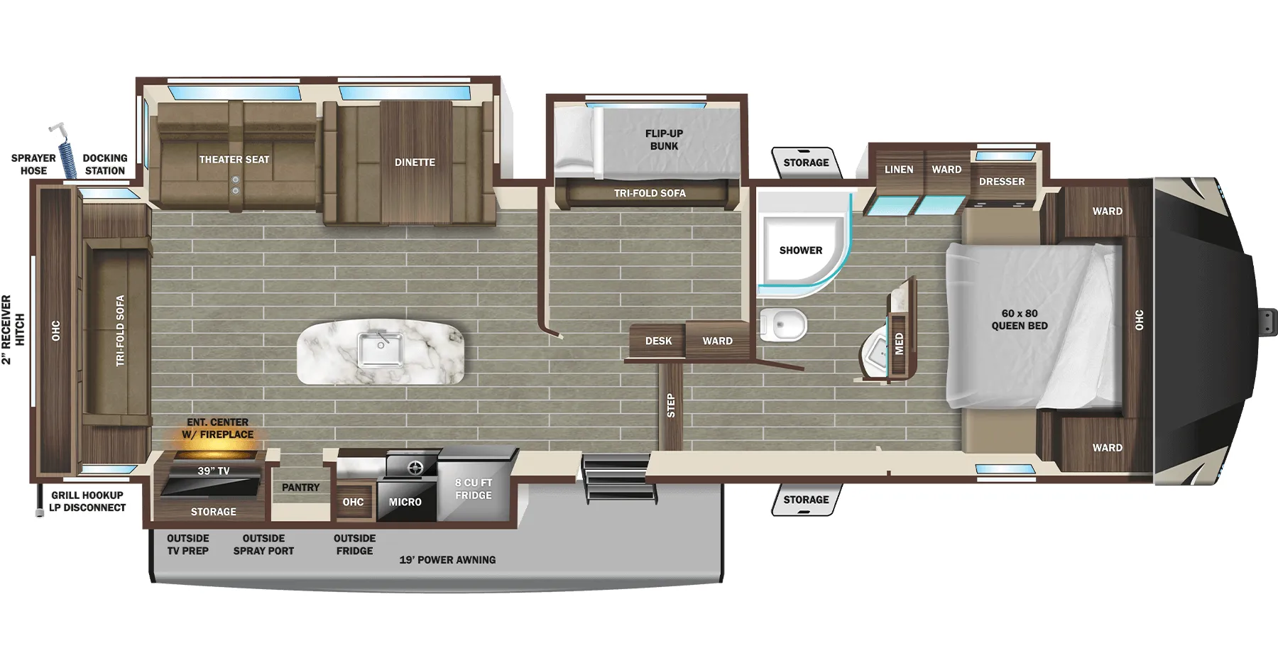 Starcraft Telluride 338MBH floor plan