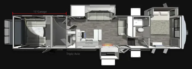 Dutchmen Voltage V Series 4250 floor plan