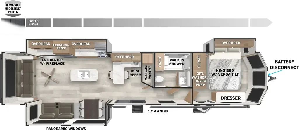2027 Forest River Salem Villa 40RLB floor plan