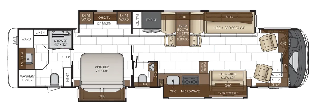 2026 Newmar Mountain Aire 4118 floor plan