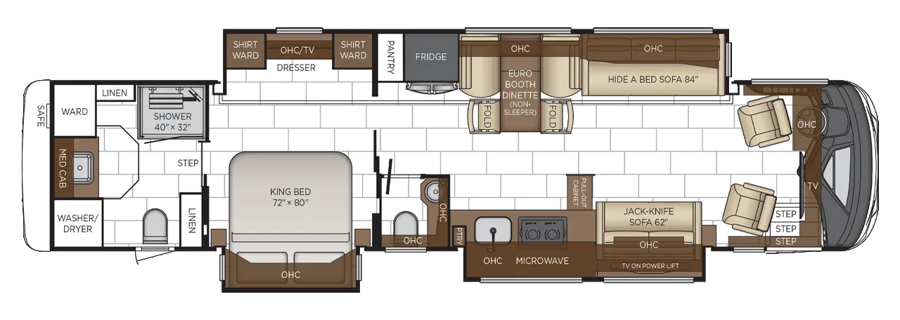 2026 Newmar Mountain Aire 4118 - Floor plan