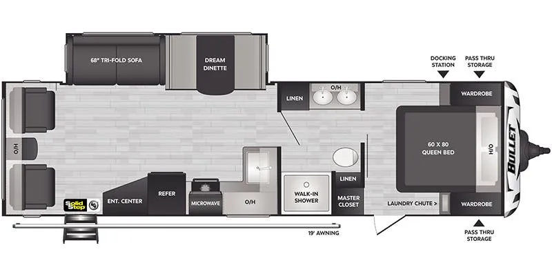 Keystone Bullet West 291RLSWE floor plan